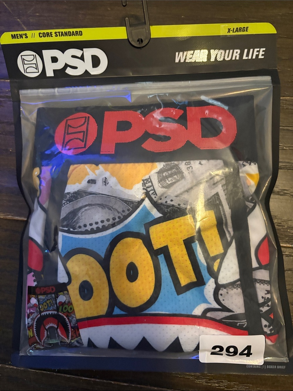 PSD Multicolor Pop Art Graphic Boxer Briefs - Yellow Blue Red Black